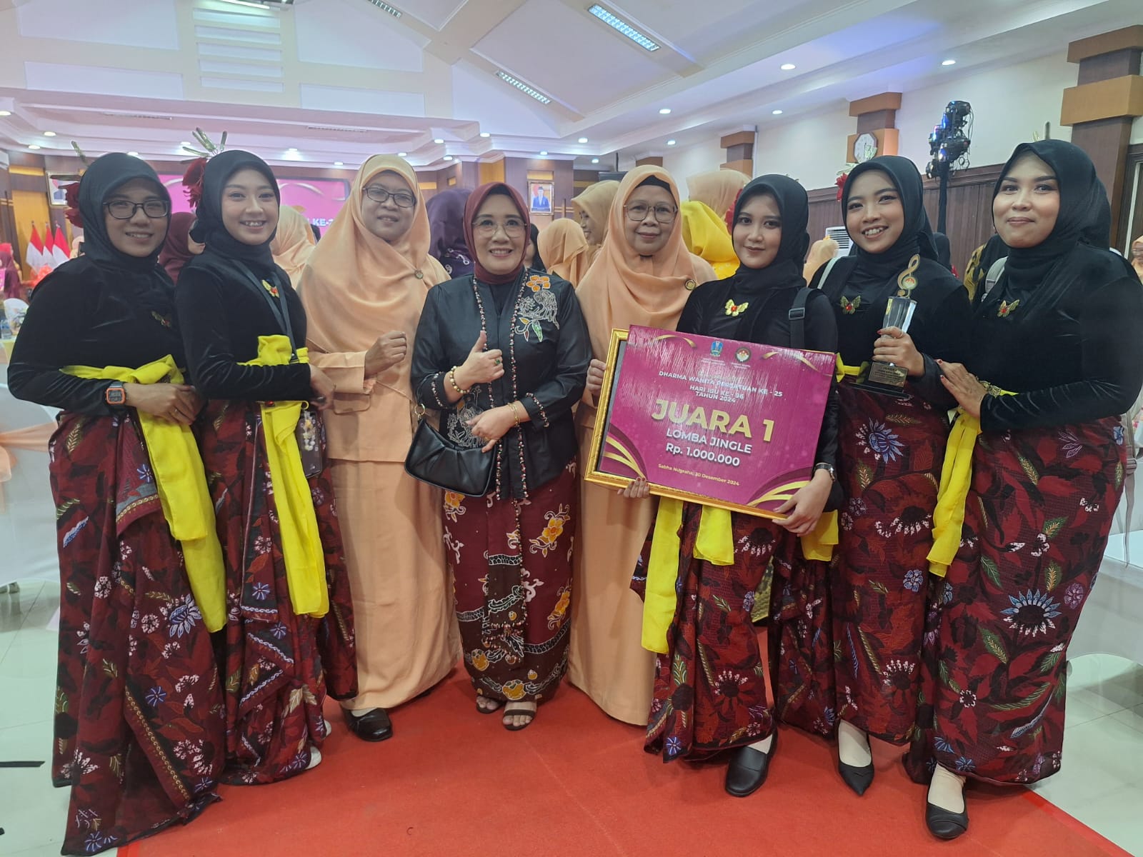 DWP Cabang Dinas Pendidikan Wilayah Jember Ukir Prestasi di Penghujung Tahun 2024