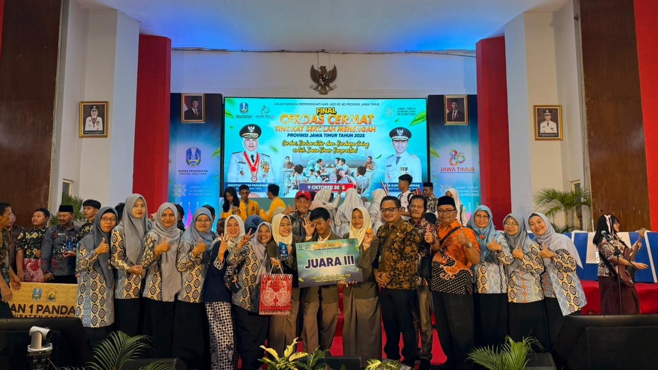 SMAN 2 Nganjuk Raih Juara 3 Lomba Cerdas Cermat Reborn Tingkat Provinsi Jawa Timur 2025.