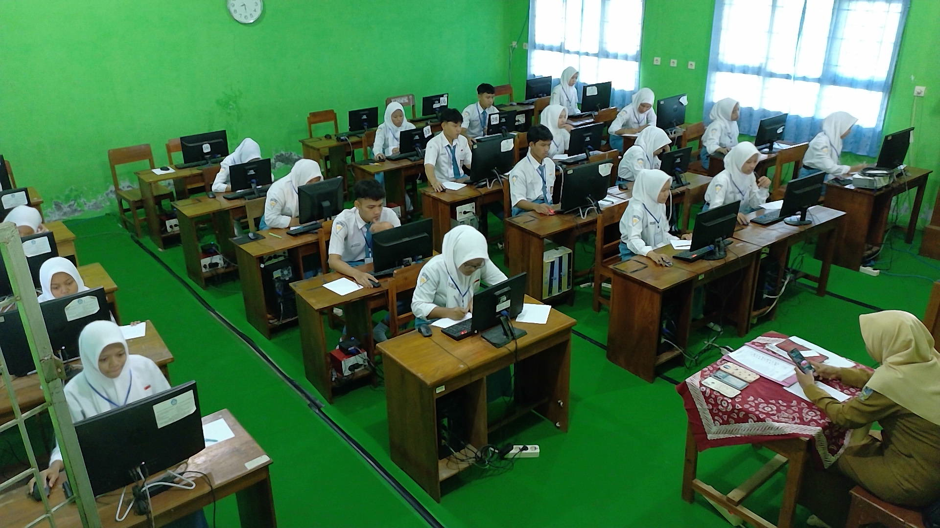 Pelaksanaan Tes Kemampuan Akademik (TKA) di Kabupaten Nganjuk Berjalan Lancar