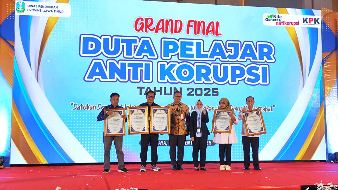 Cabang Dinas Pendidikan Wilayah Kabupaten Nganjuk Raih Peserta Terbanyak Ke-2 pada Pembekalan Duta Pelajar Anti Korupsi Tahun 2025