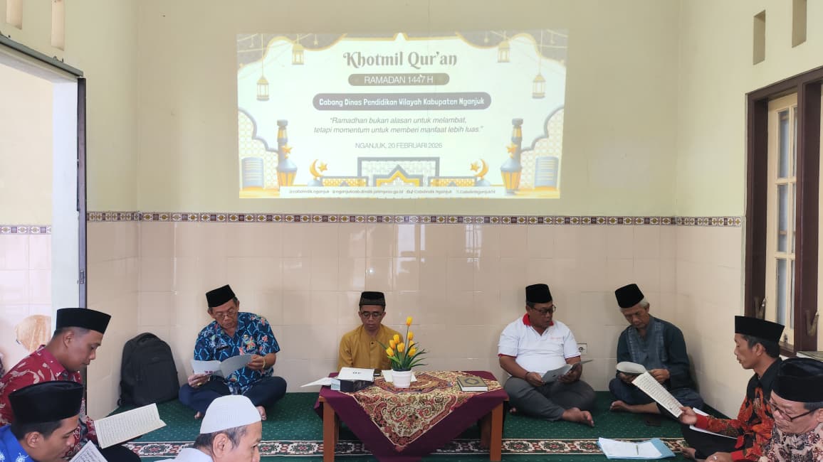 Cabang Dinas Pendidikan Wilayah Kabupaten Nganjuk Gelar Khotmil Qur’an Selama Bulan Ramadhan