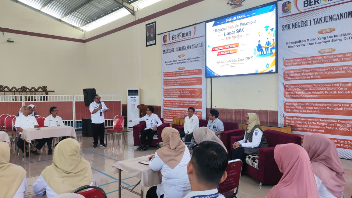 Workshop Penguatan Mutu dan Penyerapan Lulusan SMK Digelar di SMKN 1 Tanjunganom
