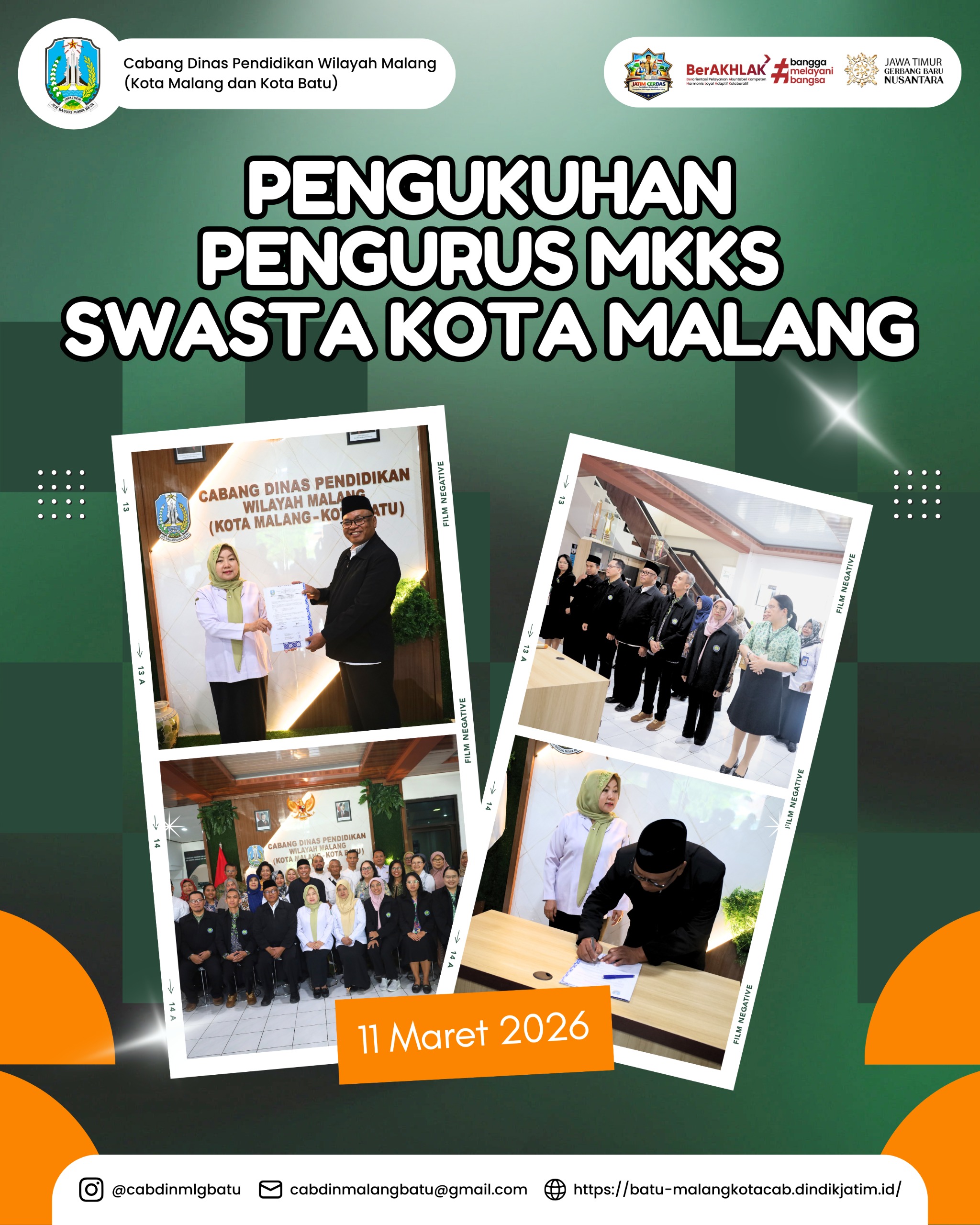 Pengukuhan Pengurus MKKS Swasta Kota Malang