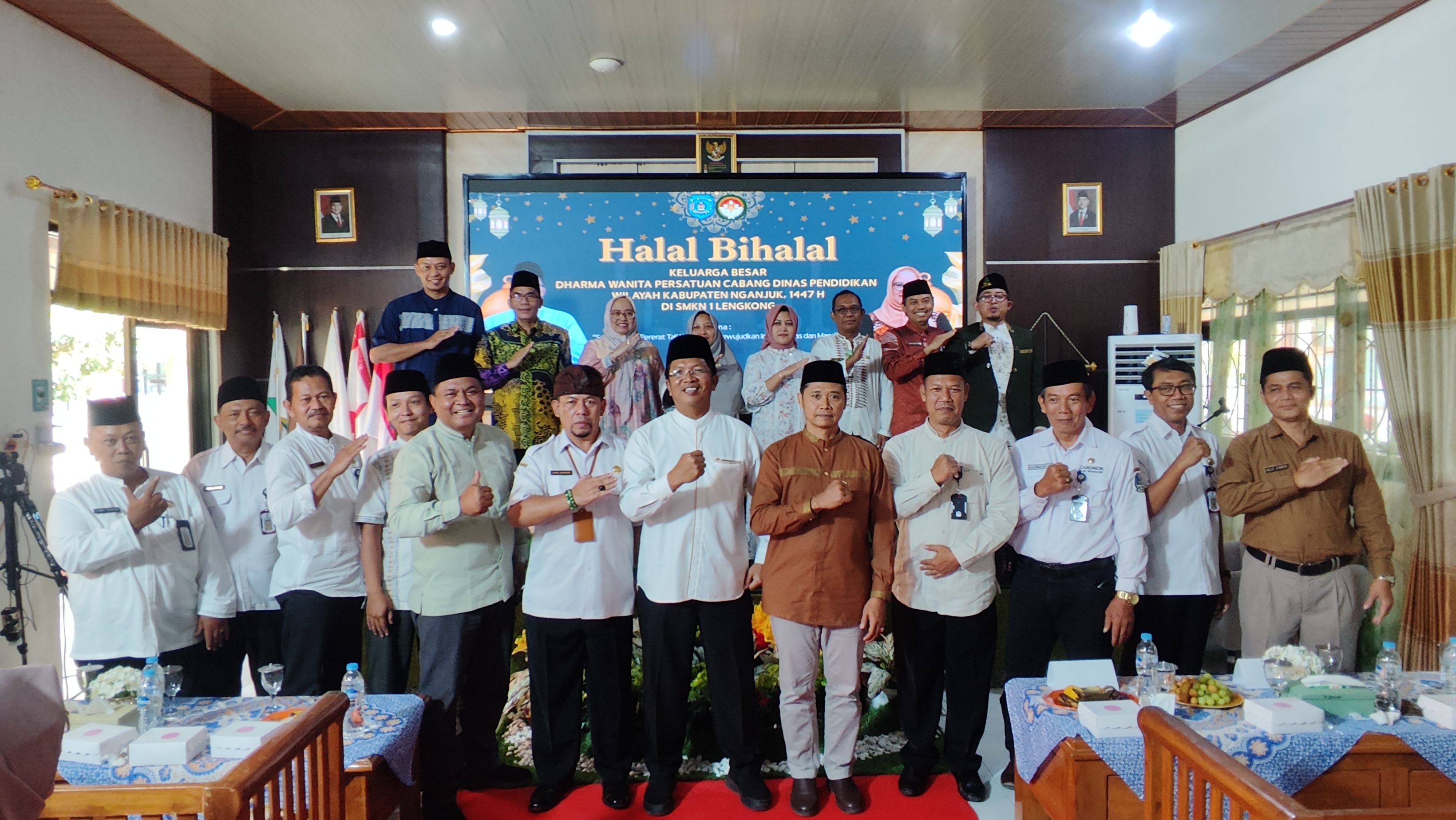 Halal Bihalal Dharma Wanita Persatuan Cabdindik Nganjuk di SMKN 1 Lengkong Pererat Silaturahmi dan Sinergi