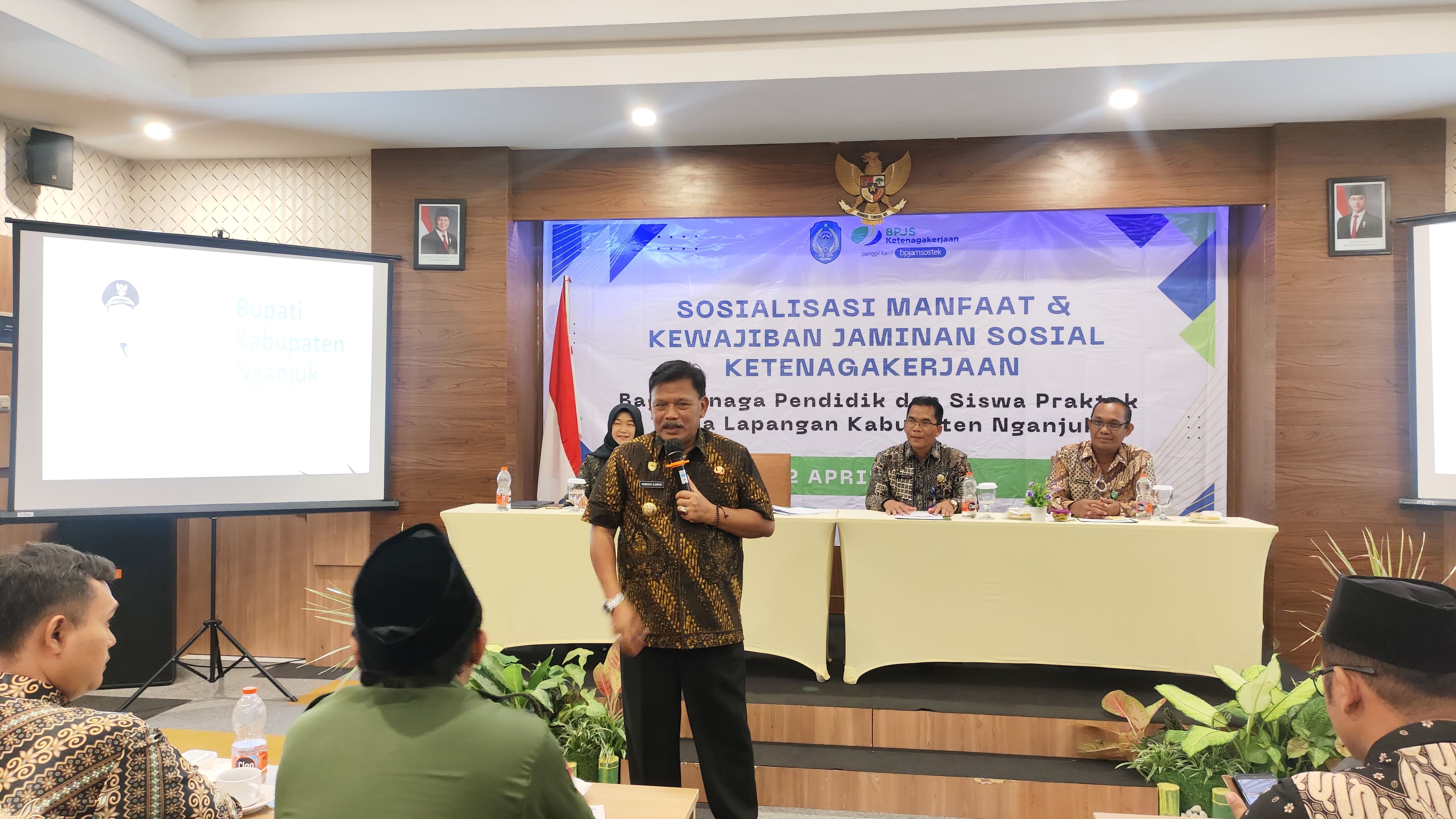 Diskusi Penjaminan Mutu Pendidikan bersama Bapak Bupati Nganjuk dan BPJS Ketenagakerjaan