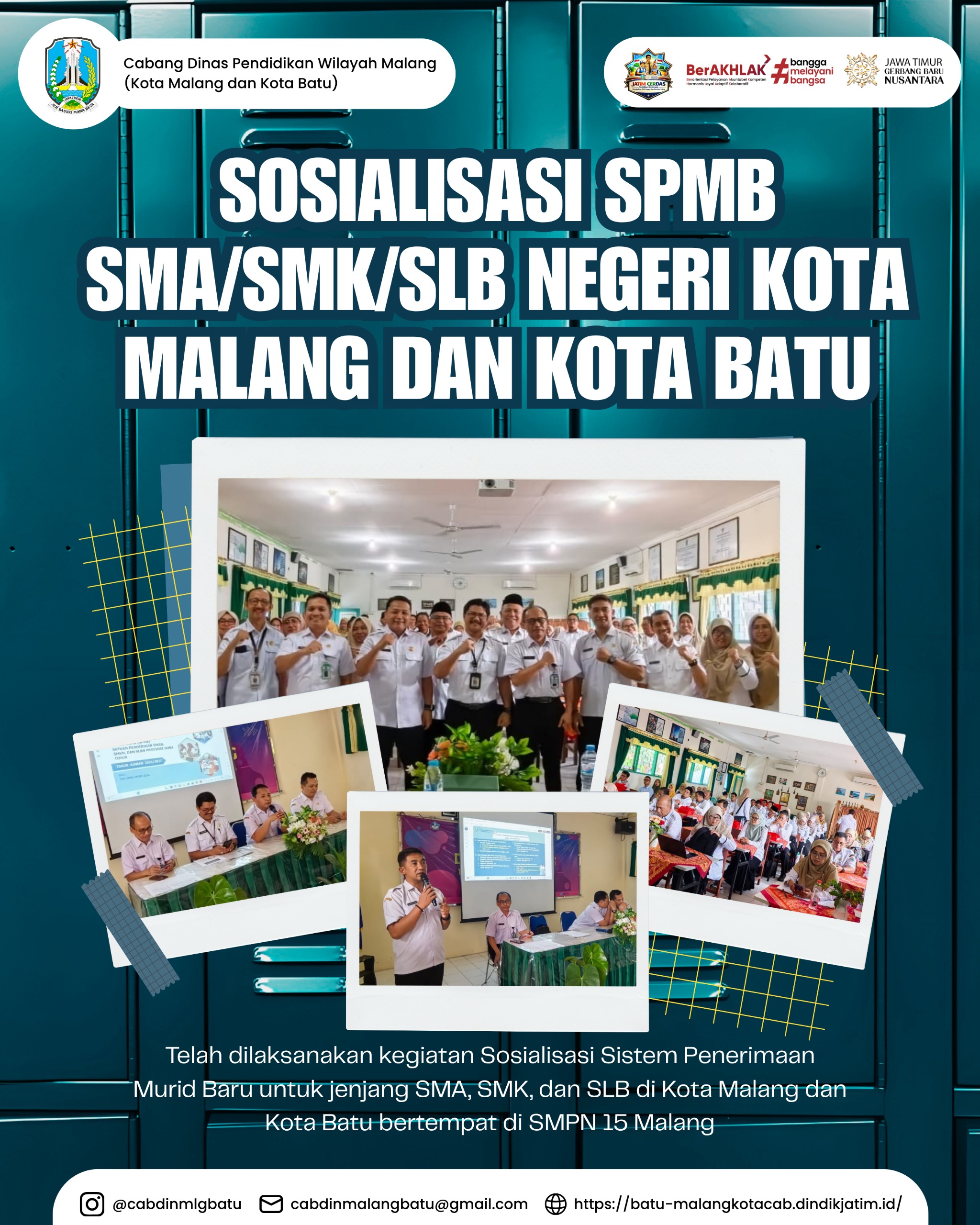 Sosialisasi SPMB di SMPN 15 Malang