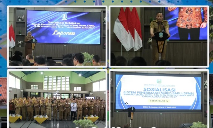 Sosialisasi SPMB Jenjang SMAN, SMKN, dan SLBN Provinsi Jawa Timur Tahun 2026